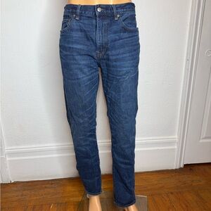 J Crew Jeans 484 Slim Fit Kurabo Dark Wash Mens 36X32